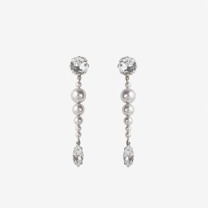 Laimushka fashion jewelry earrings with swarovski pearls and crystals